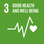 Icon imagae of SDG 3 Good health and well-being